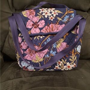 Vera Bradley Floral Tote - Navy and Multicolor
